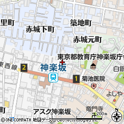 東京都新宿区矢来町157周辺の地図