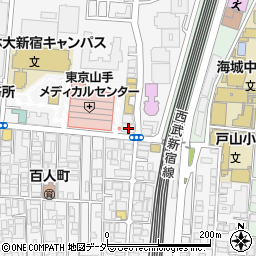 東京都新宿区百人町3丁目21-18周辺の地図