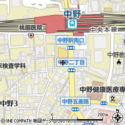 タイムズ丸井中野店駐車場周辺の地図