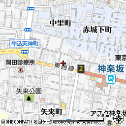 東京都新宿区矢来町133周辺の地図