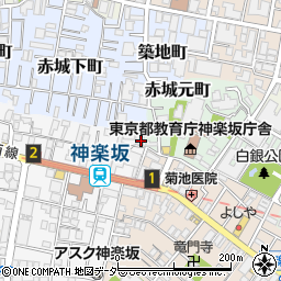 東京都新宿区矢来町160周辺の地図
