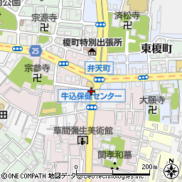 東京都新宿区弁天町23周辺の地図