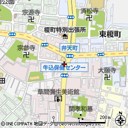 東京都新宿区弁天町23周辺の地図