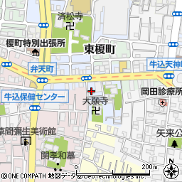 東京都新宿区榎町49周辺の地図