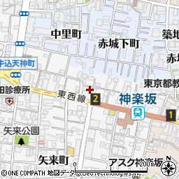 東京都新宿区矢来町142周辺の地図