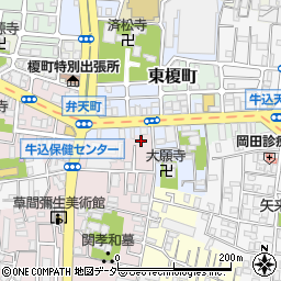 東京都新宿区弁天町49周辺の地図
