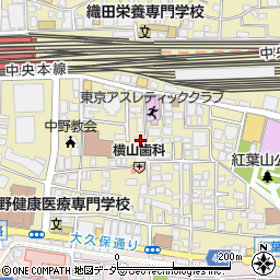 東京都中野区中野2丁目13-31周辺の地図