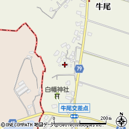 千葉県香取郡多古町牛尾223周辺の地図