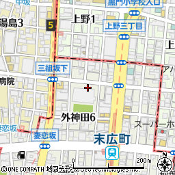 東京都千代田区外神田6丁目周辺の地図