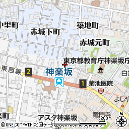 東京都新宿区矢来町156周辺の地図