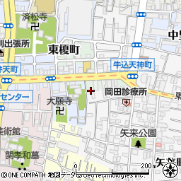 東京都新宿区東榎町8-9周辺の地図
