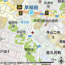 東京都新宿区喜久井町14周辺の地図