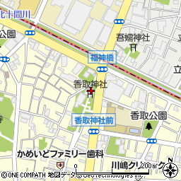 亀戸　香取神社周辺の地図