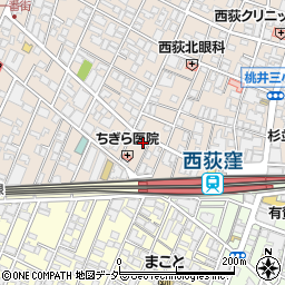 ポニークリーニング　西荻伏見通り店周辺の地図