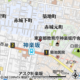 東京都新宿区矢来町159周辺の地図