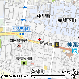 東京都新宿区天神町14周辺の地図