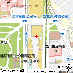 東京都立川市緑町周辺の地図