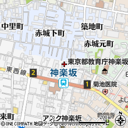 東京都新宿区矢来町153周辺の地図