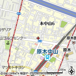 原木中山駅前整形外科・リハビリテーション科周辺の地図