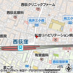 三菱ＵＦＪ銀行西荻窪支店周辺の地図