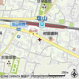峡東タクシー株式会社　塩山営業所周辺の地図