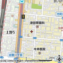 東京都台東区台東3丁目13周辺の地図