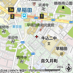 早稲田テラス周辺の地図