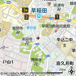東京都新宿区喜久井町12周辺の地図