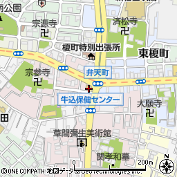 東京都新宿区弁天町21周辺の地図