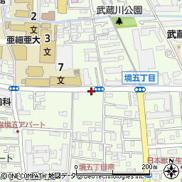 亜細亜大学南門周辺の地図