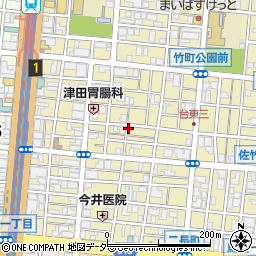 東京都台東区台東3丁目周辺の地図