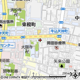 東京都新宿区東榎町8周辺の地図