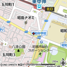 たましん　昭島支店周辺の地図