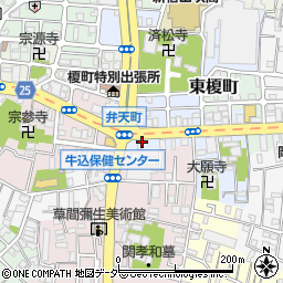 東京都新宿区榎町33周辺の地図