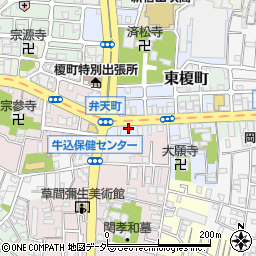 東京都新宿区榎町34周辺の地図