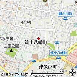 東京都新宿区筑土八幡町4周辺の地図