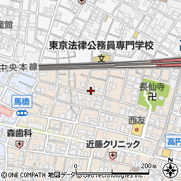 クレアール高円寺周辺の地図
