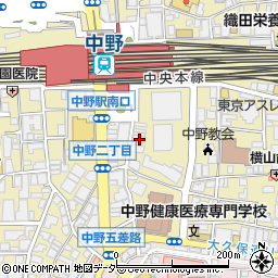 東京都中野区中野2丁目25-2周辺の地図