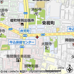 東京都新宿区榎町37周辺の地図