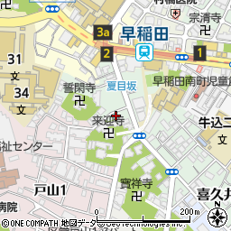 東京都新宿区喜久井町52周辺の地図