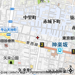 東京都新宿区矢来町143周辺の地図