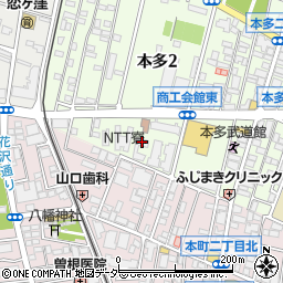 岡三証券武蔵野寮周辺の地図