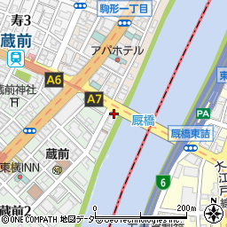 厩橋際公衆トイレ周辺の地図