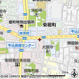東京都新宿区榎町38周辺の地図