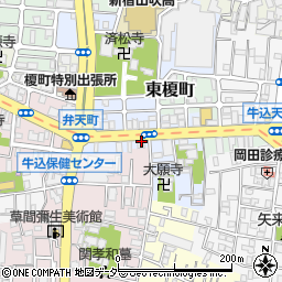 東京都新宿区榎町39周辺の地図