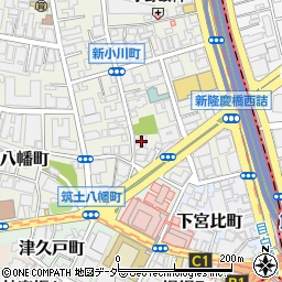 東京都新宿区新小川町3-10周辺の地図