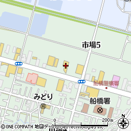 千葉トヨタ　船橋市場店周辺の地図