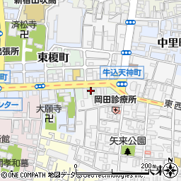 東京都新宿区東榎町6周辺の地図
