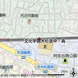 東京都杉並区阿佐谷南3丁目53周辺の地図