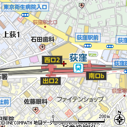 株式会社ルミネ　荻窪店２Ｆ銀座ダイアナ周辺の地図
